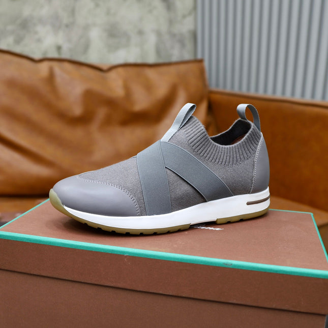 LP 360 KNITTED CASUAL SNEAKERS GRAY WOOL