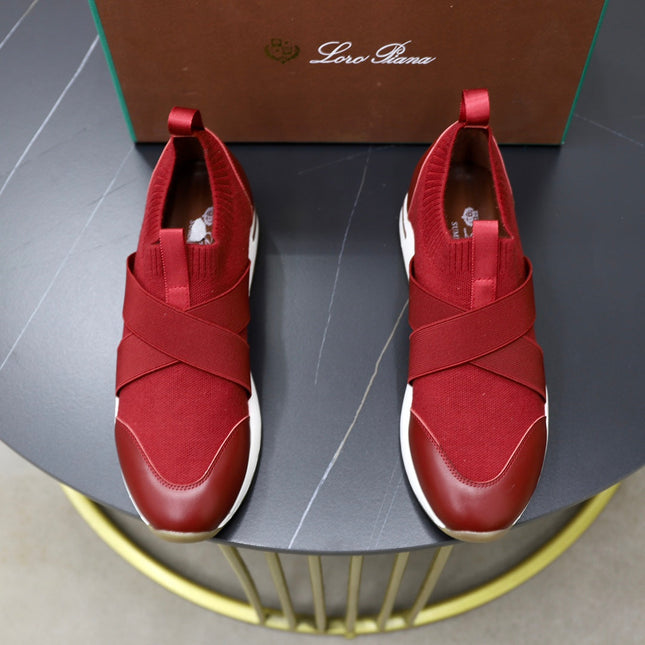 LP 360 KNITTED CASUAL SNEAKERS CHERRY WOOL