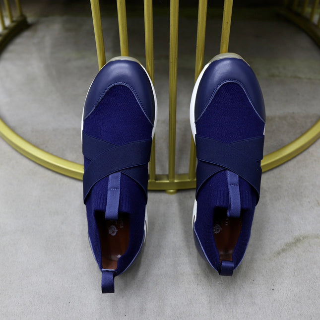 LP 360 KNITTED CASUAL SNEAKERS NAVY WOOL