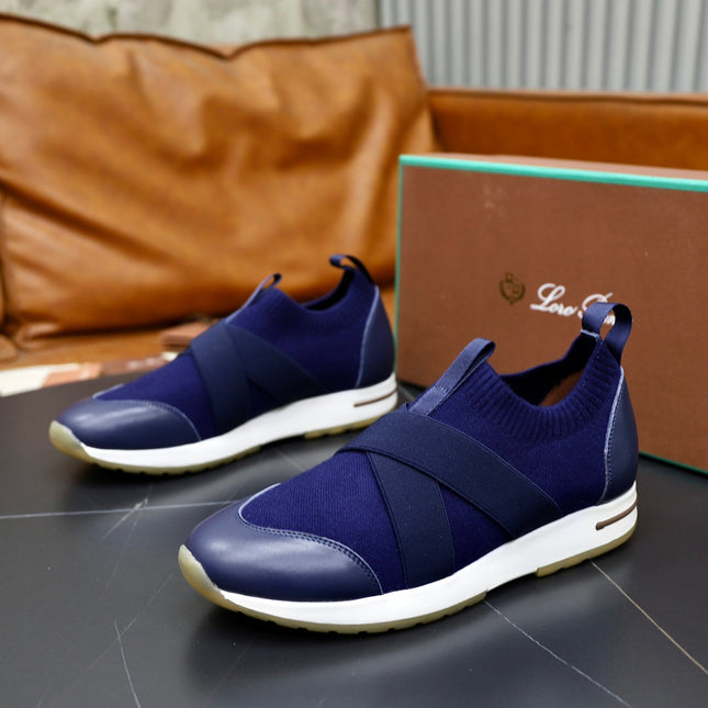 LP 360 KNITTED CASUAL SNEAKERS NAVY WOOL
