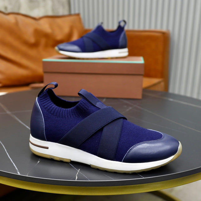 LP 360 KNITTED CASUAL SNEAKERS NAVY WOOL