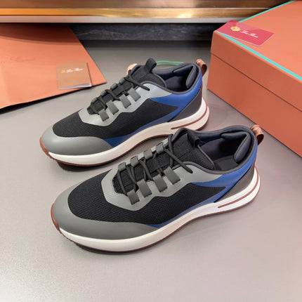 LP BRUNELLO SNEAKERS BLACK AND GRAY MESH BREATHABLE