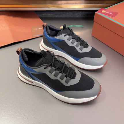 LP BRUNELLO SNEAKERS BLACK AND GRAY MESH BREATHABLE