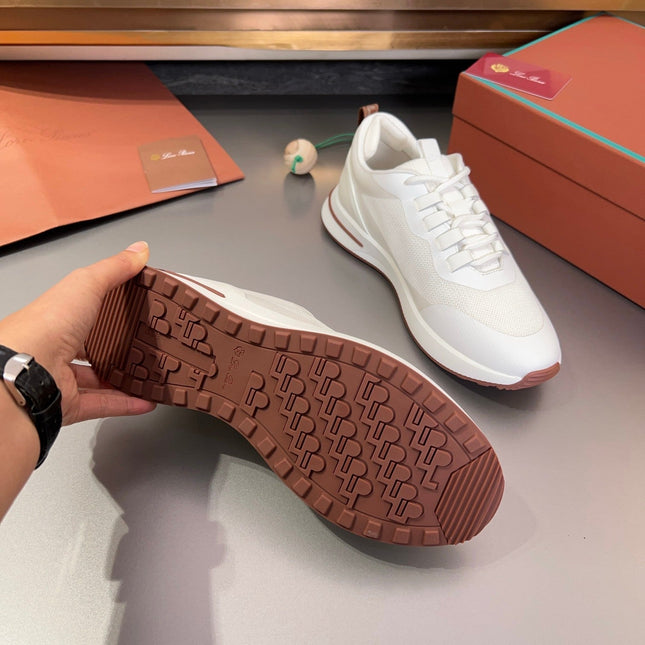 LP BRUNELLO SNEAKERS WHITE MESH BREATHABLE