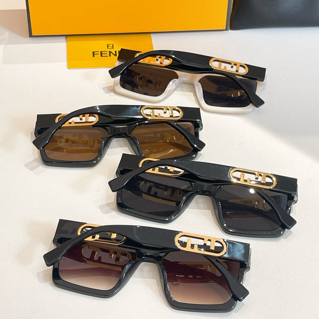 OVERSIZED FF DIAMONDS SQUARE FRAME SUNGLASSES FE40181 IN ACETATE