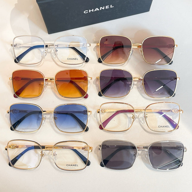 RECTANGULAR SUNGLASSES CH2219 IN METAL