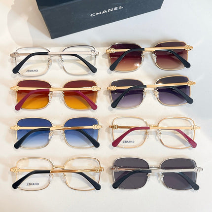 RECTANGULAR SUNGLASSES CH2219 IN METAL