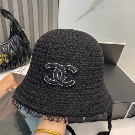 KNITTED BUCKET HAT BLACK 673882