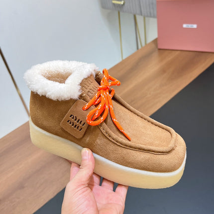 CHUKKA BOOTS IN CIDER BROWN SUEDE WITH WOOL LINING