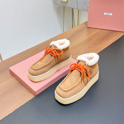 CHUKKA BOOTS IN CIDER BROWN SUEDE WITH WOOL LINING