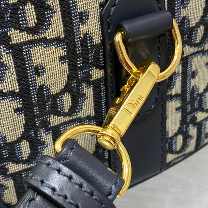 GROOVE 20 BAG IN BLACK MIX BEIGE OBLIQUE MONOGRAM JACQUARD