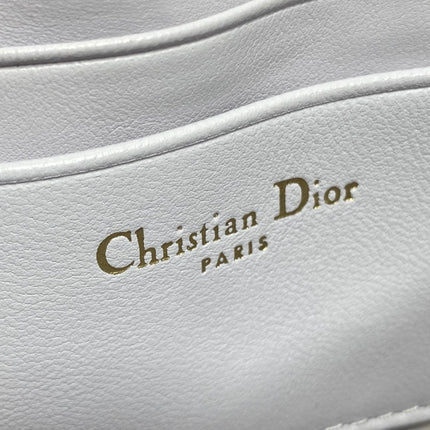 DIOR 25S DIOR TALK PHONE POUCH 21 IN PALE LILAC CALFSKIN GOLD HARDWARE