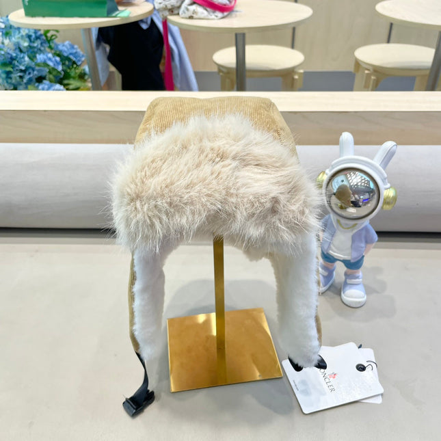 AVATOR HAT IN TORTILLA BROWN CORDUROY AND FLEECE-LINED 434985