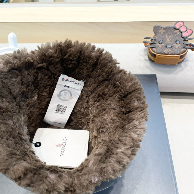 BUCKET HAT IN MOCHA BROWN FLEECE 435039