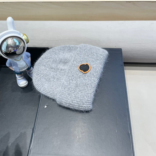 BEANIE HAT IN CLOUD GRAY WOOL 438127