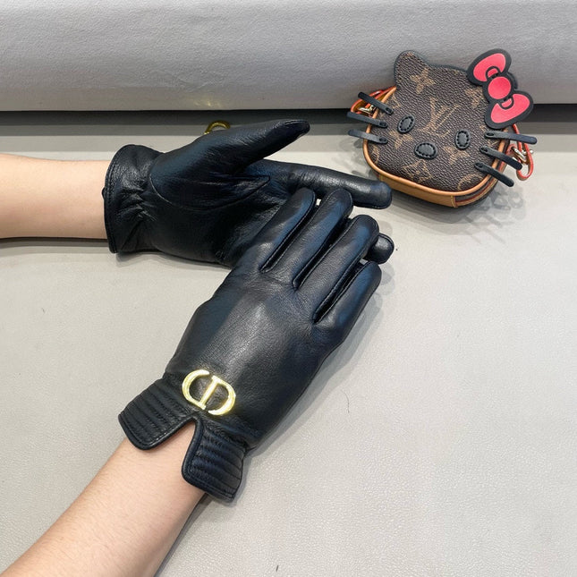 GLOVES IN BLACK DEERSKIN 462404