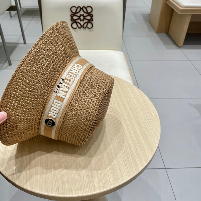 BUCKET HAT 57 CM IN BEIGE RAFFIA 653739