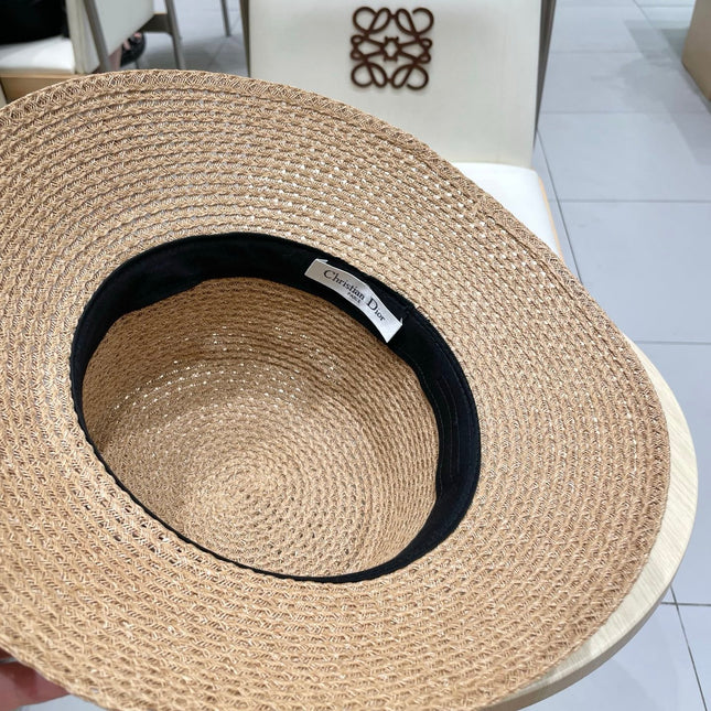 BUCKET HAT 57 CM IN DARK BEIGE RAFFIA 653750