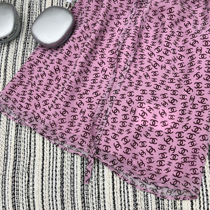 CHANEL PINK PEARL-EMBELLISHED CAMISOLE