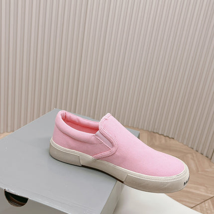 SLIP-ON SNEAKERS GRAFFITI IN PINK CANVAS