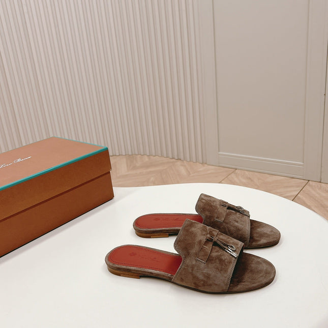 LP SUMMER CHARMS SANDALS IN ASH BROWN SUEDE