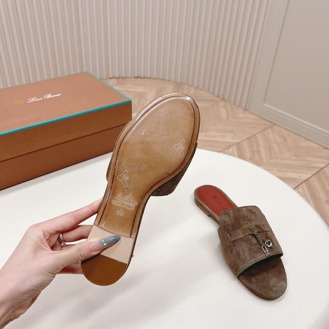 LP SUMMER CHARMS SANDALS IN ASH BROWN SUEDE