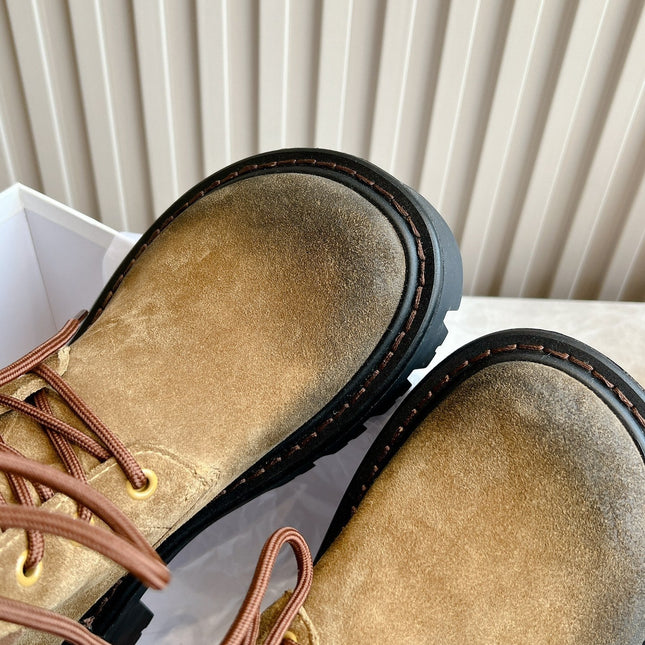 LW SIERRA COMBAT BOOT BROWN AND BLACK SUEDE