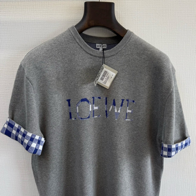 LOEWE SHORT-SLEEVE KNIT TOP STYLE 245