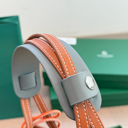 ANJOU MINI BAG 21 IN BROWN GOYARDINE CANVAS AND CALFSKIN