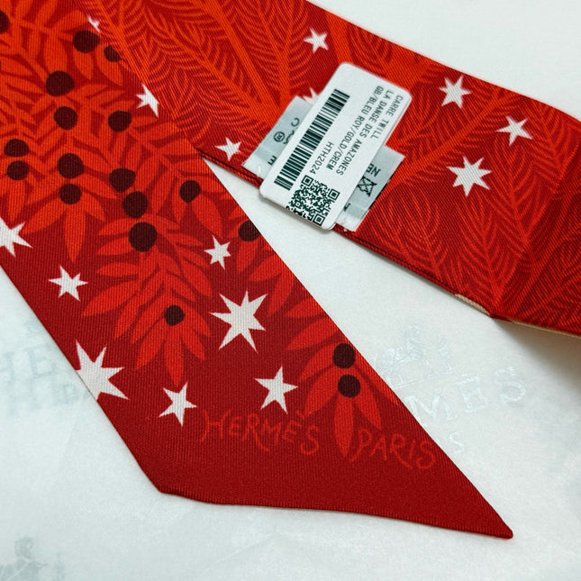 HERMES 25S SILK NECKERCHIEF 86 IN SILK 714352