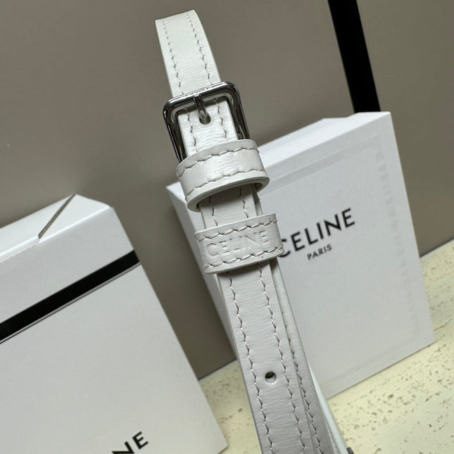 MINI 22 TILLY BAG IN WHITE SHINNY CALFSKIN