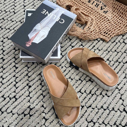 INFRA SANDAL PINK NUDE SUEDE