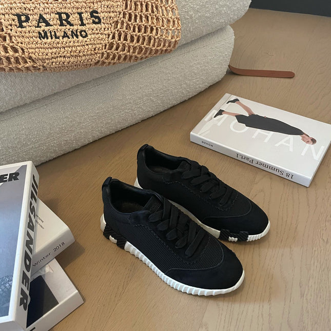 BOUNCING SNEAKERS BLACK CALFSKIN