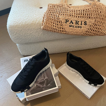 BOUNCING SNEAKERS BLACK CALFSKIN