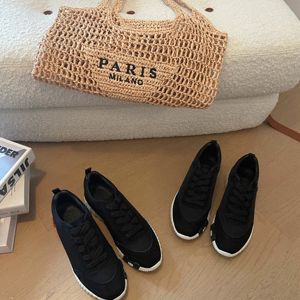 BOUNCING SNEAKERS BLACK CALFSKIN