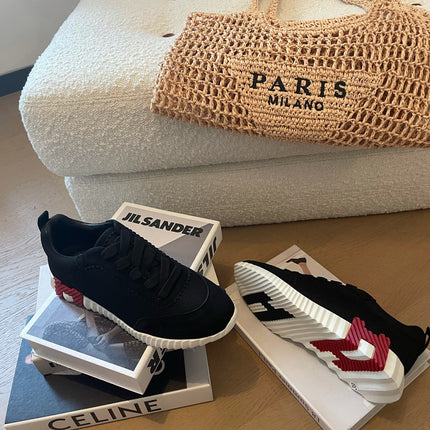 BOUNCING SNEAKERS BLACK CALFSKIN