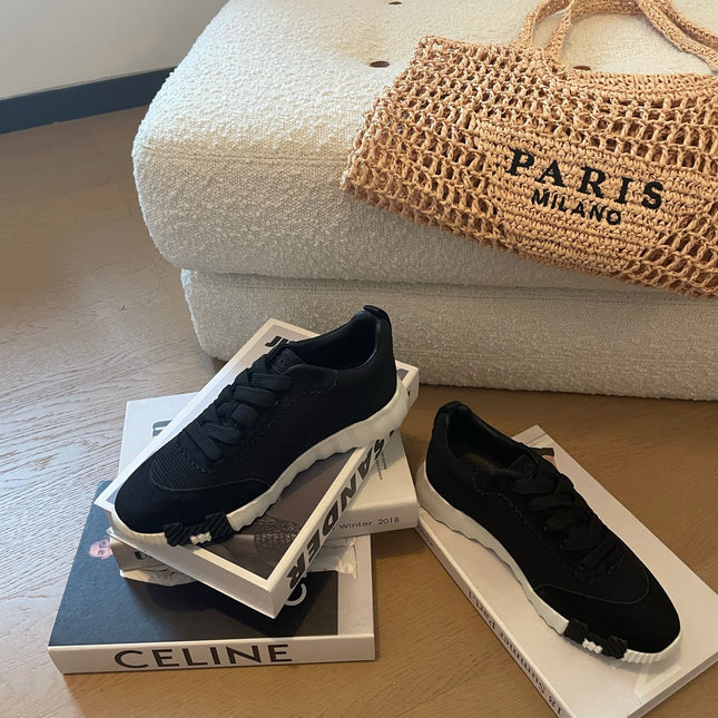 BOUNCING SNEAKERS BLACK CALFSKIN