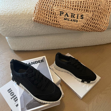 BOUNCING SNEAKERS BLACK CALFSKIN