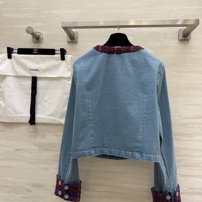 CC 25 Short Jacket Blue Denim Fabric