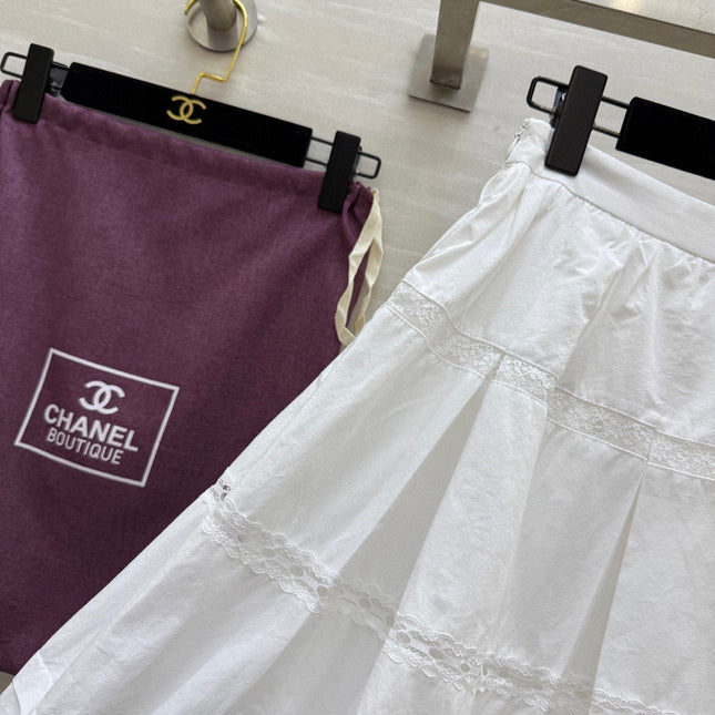 CC Floral Lace Patchwork Shirt White Cotton