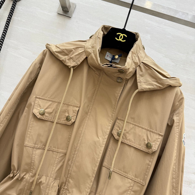 MONCLER 25S LONG TRENCH COAT 298454
