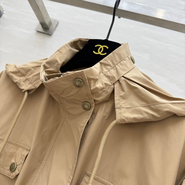 MONCLER 25S LONG TRENCH COAT 298454