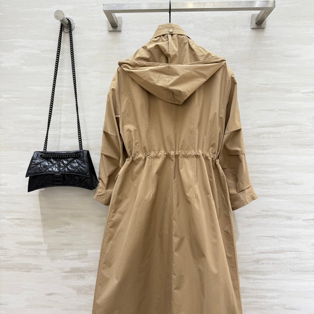 MONCLER 25S LONG TRENCH COAT 298454