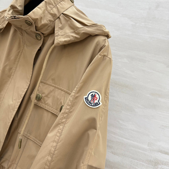 MONCLER 25S LONG TRENCH COAT 298454