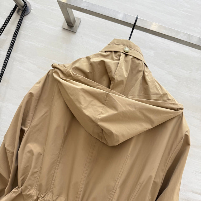 MONCLER 25S LONG TRENCH COAT 298454