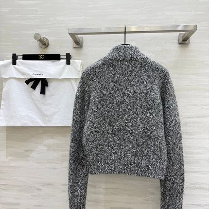 CHANEL 25S HERRINGBONE KNIT JACKET 270