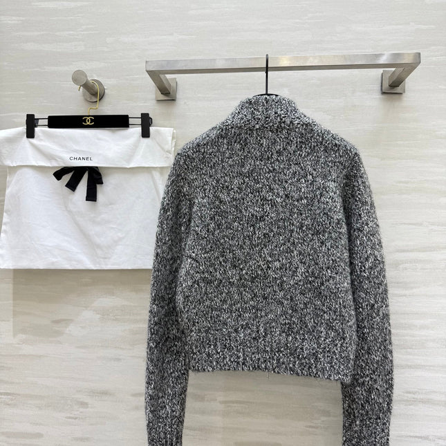 CHANEL 25S HERRINGBONE KNIT JACKET 270