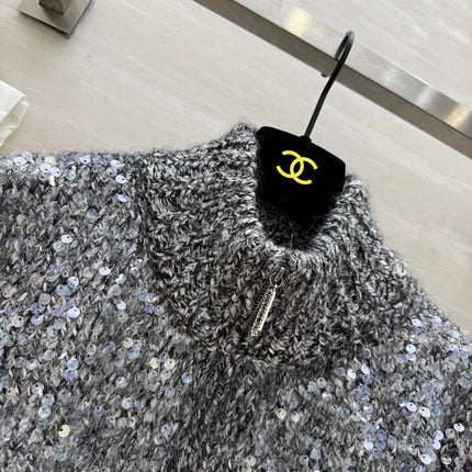 CHANEL 25S HERRINGBONE KNIT JACKET 270