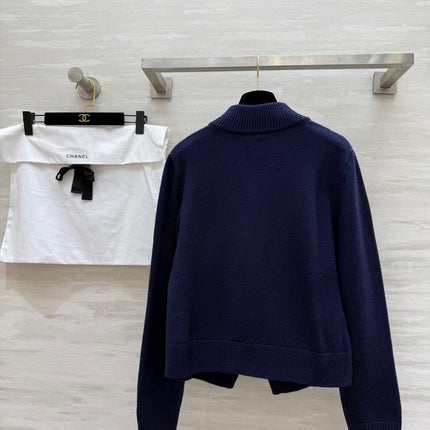 CHANEL 25S BOW EMBELLISHED KNITTED PULLOVER 274