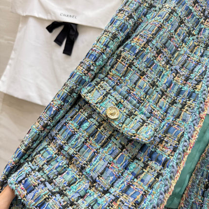 CHANEL 25S V-NECK TWEED KNIT CARDIGAN 354